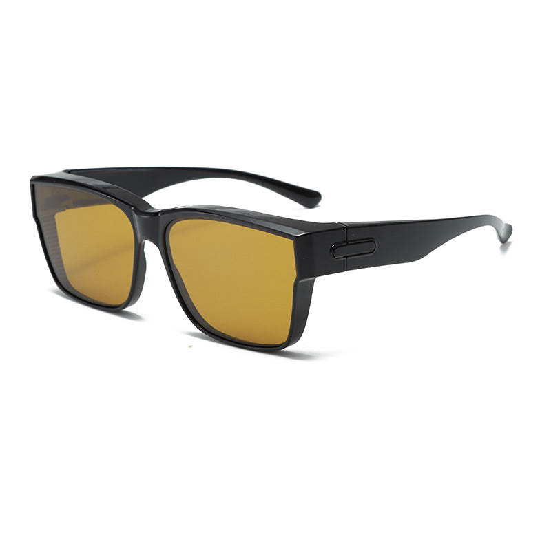 Outdoor driving sunglasses one lens dual-use glasses