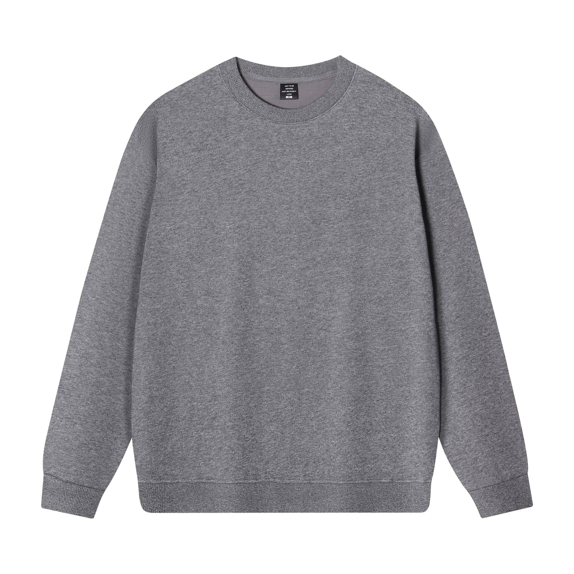 Loose round neck long sleeved sweatshirt for men