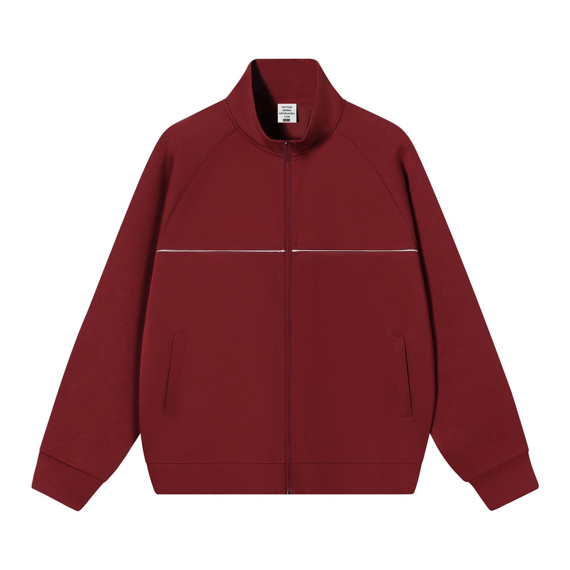 Stand up collar zipper jacket for men