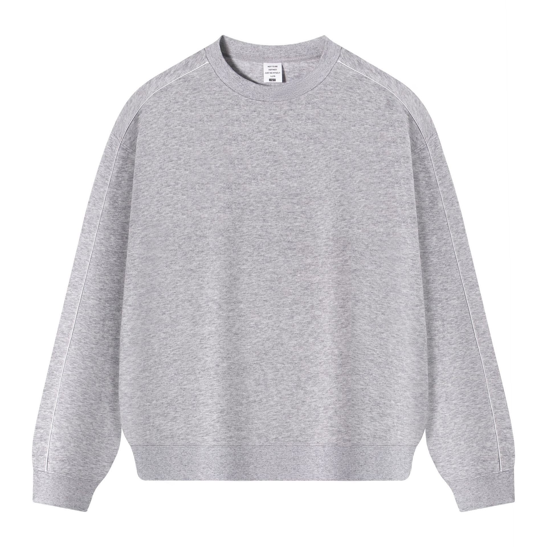 Color blocked round neck hoodie