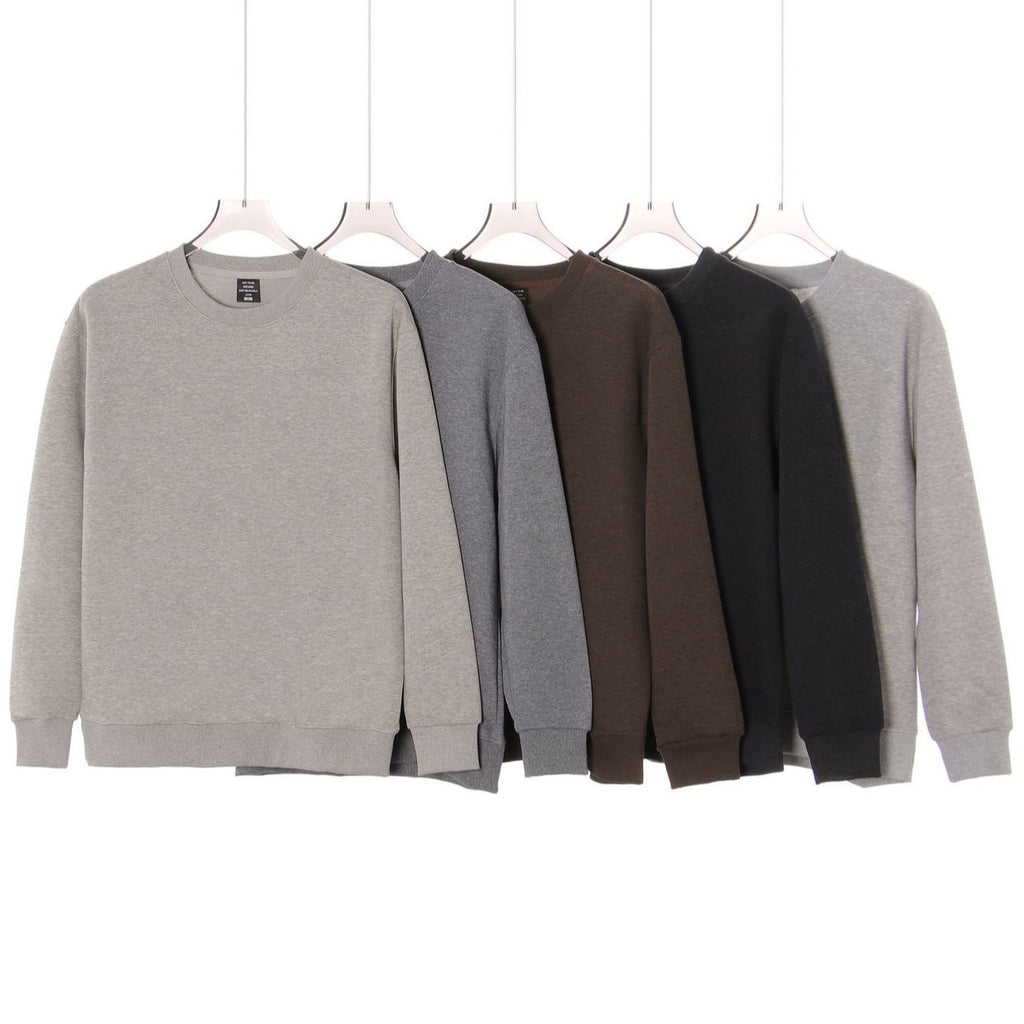 Loose fit crew neck long sleeve sweatshirt