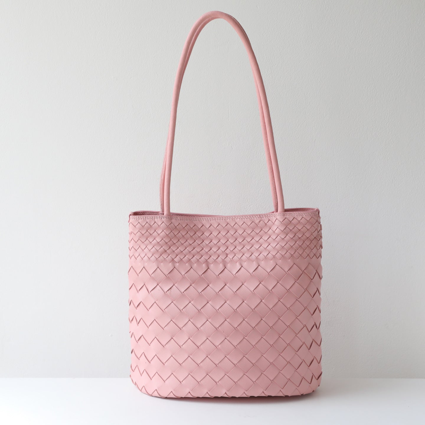 Woven bucket bag single shoulder women's bag