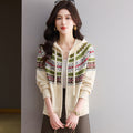 Open Front Hooded Sweater for Women, Loose Knit Cardigan, Casual Outerwear