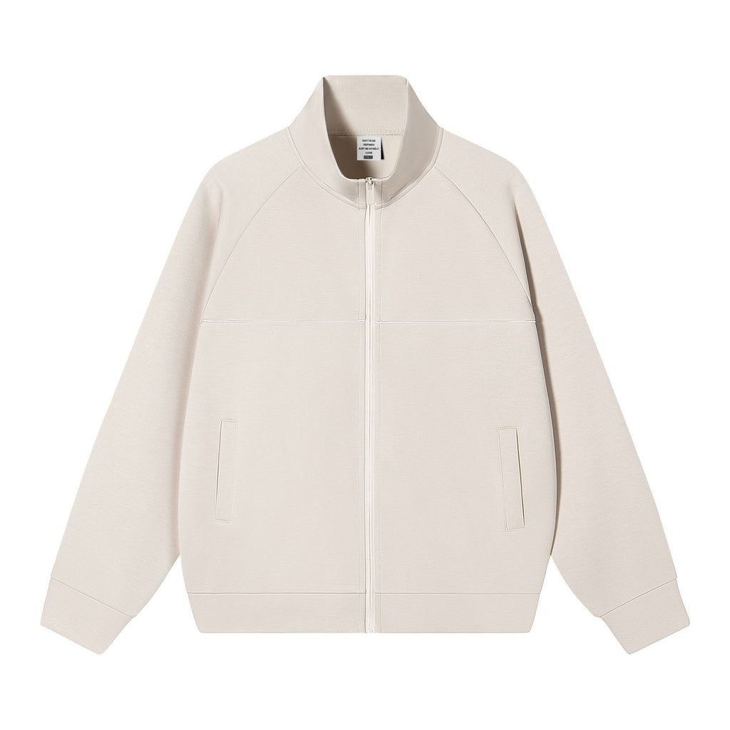 Stand up collar zipper jacket for men