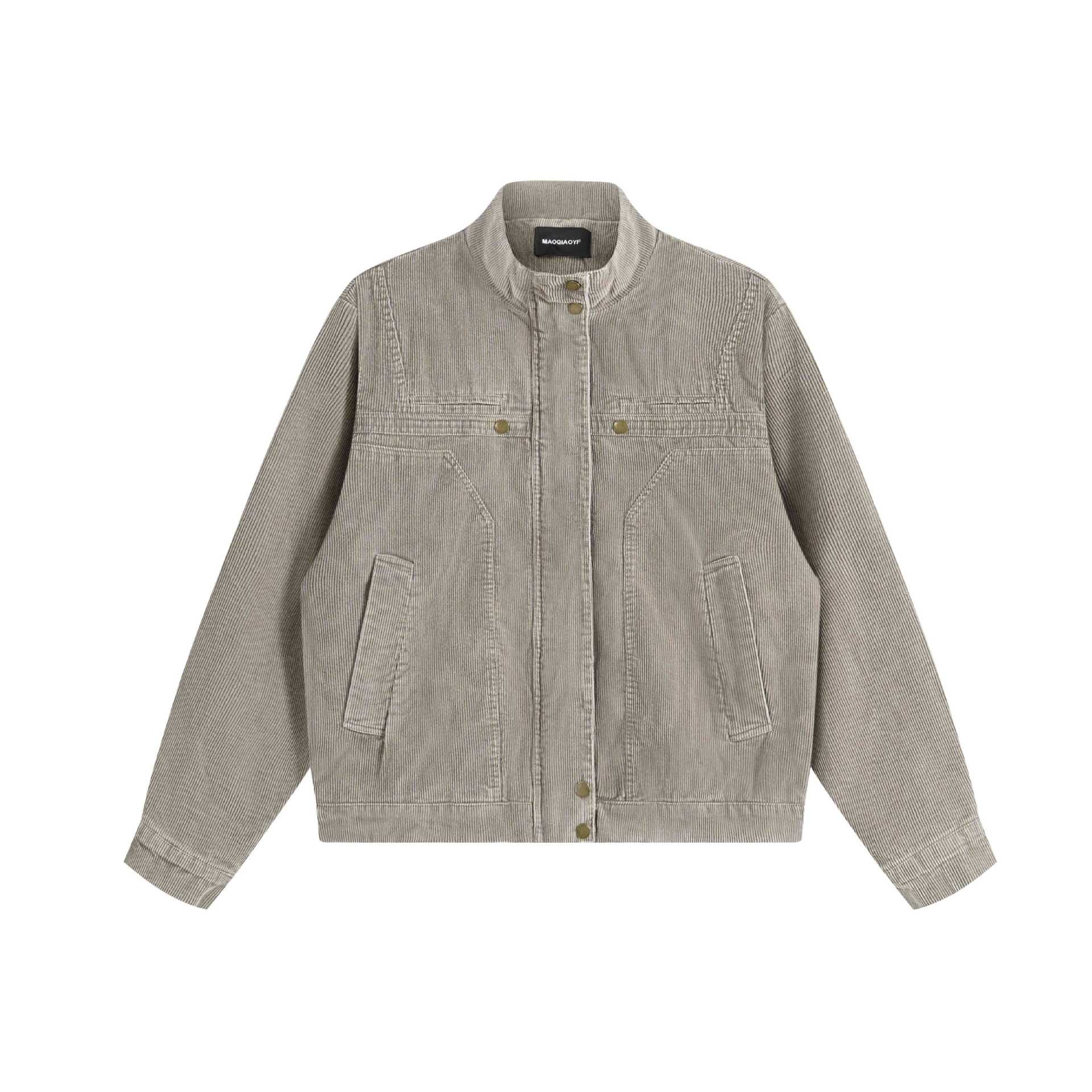 Corduroy Jacket for Men Casual Short Workwear Coat