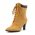 Low-cut Martin Boots Women's Pointed Toe Lace-up Ankle Boots Wide Sizes Autumn Winter Fashion Style Made to order, ships in 7 days