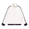 Collision ribbon zipper jacket for men