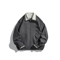 Double Layered Collar  False Two-Piece Splicing  Loose Fit Versatile Jacket Coat