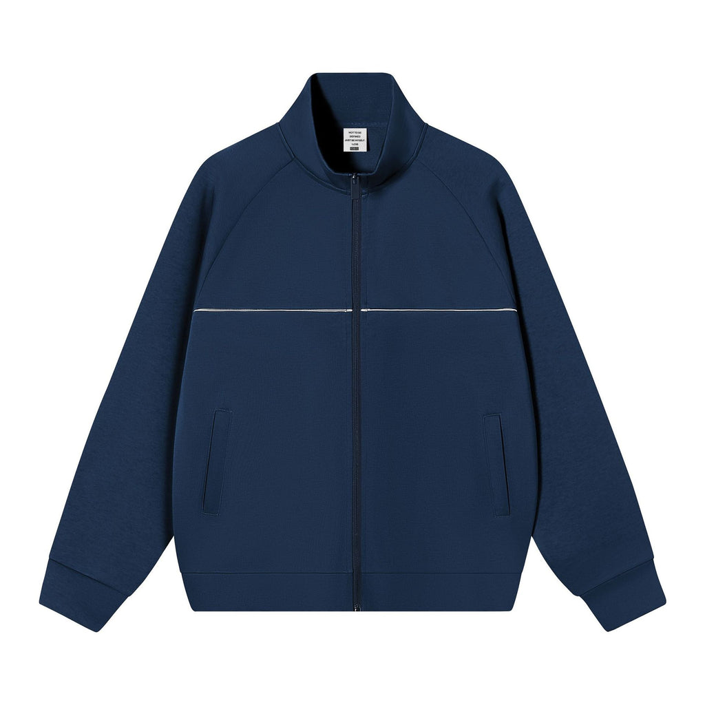 Stand up collar zipper jacket for men