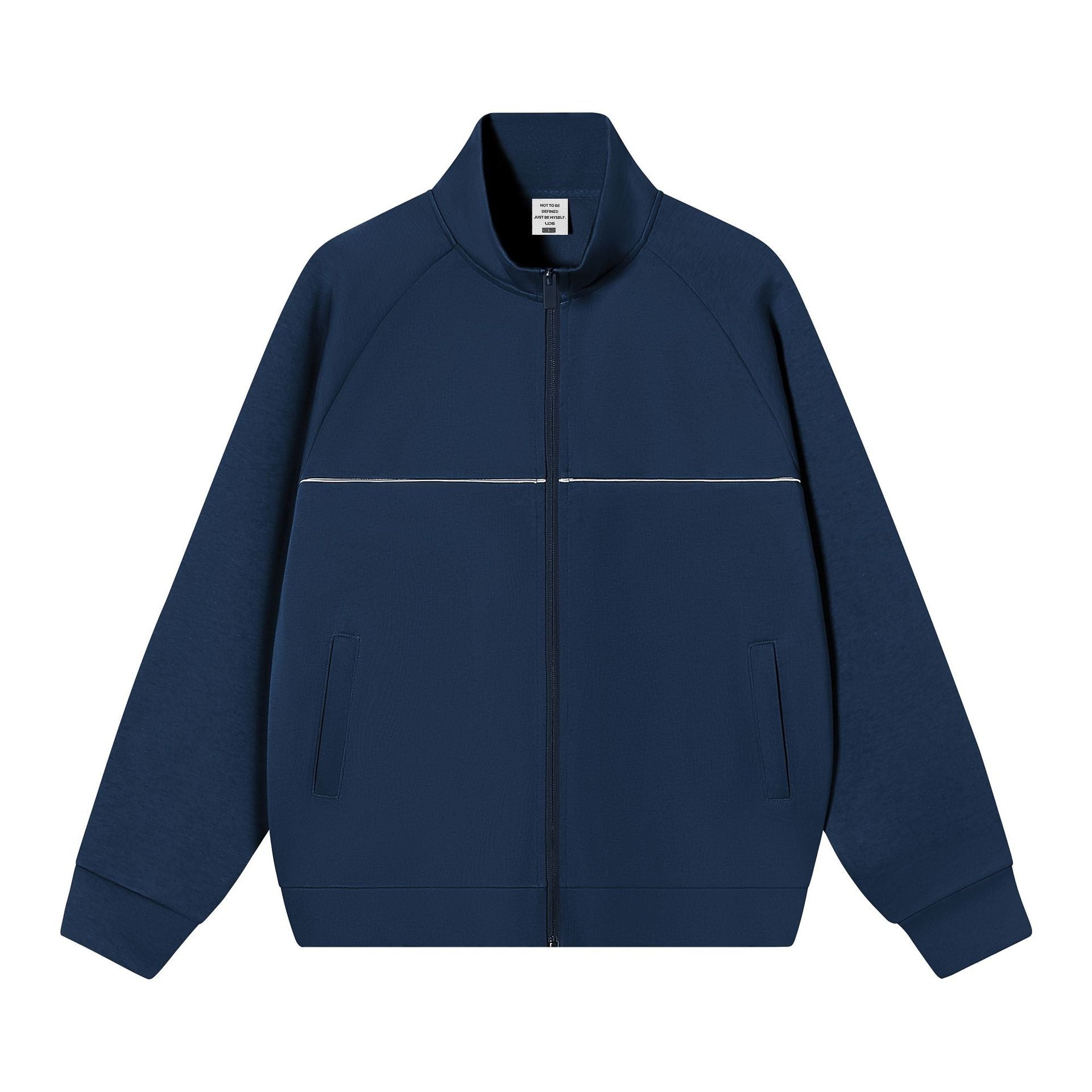 Stand up collar zipper jacket for men