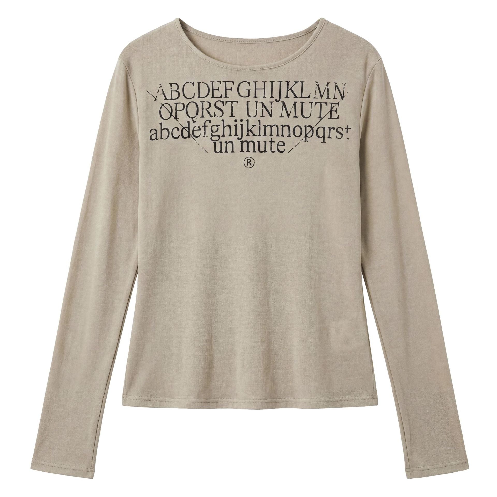 Round Neck Long Sleeve T-Shirt for Women Casual Workwear Basic Top