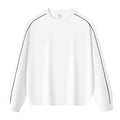 Color blocked round neck hoodie