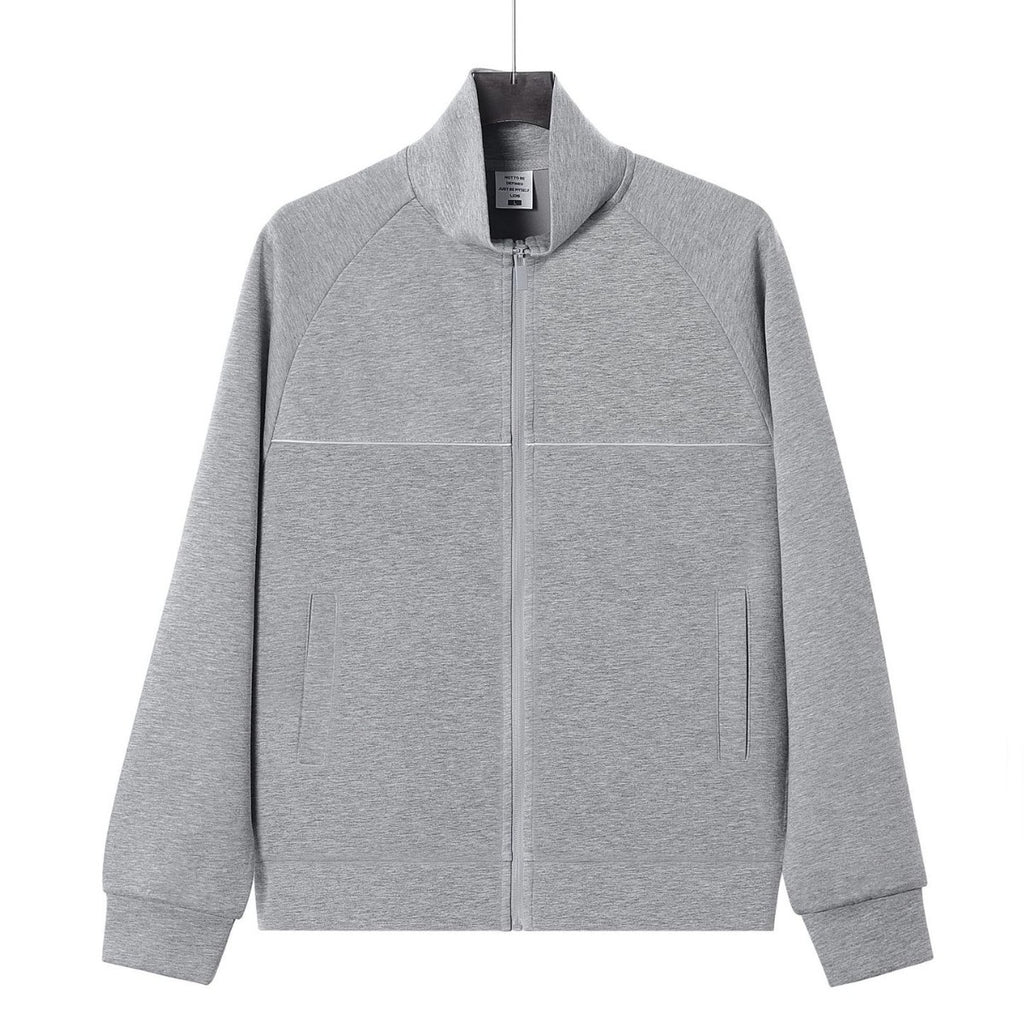 Stand up collar zipper jacket for men