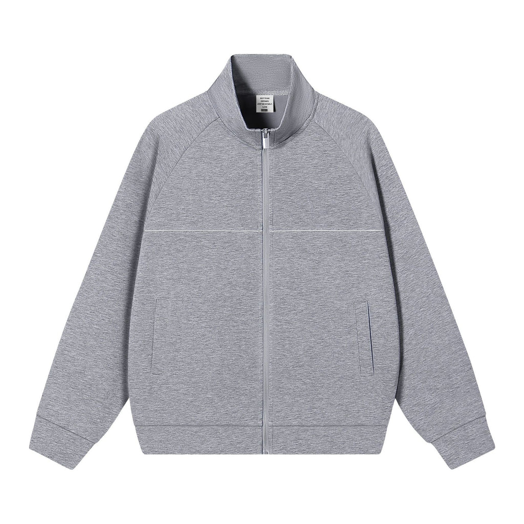 Stand up collar zipper jacket for men