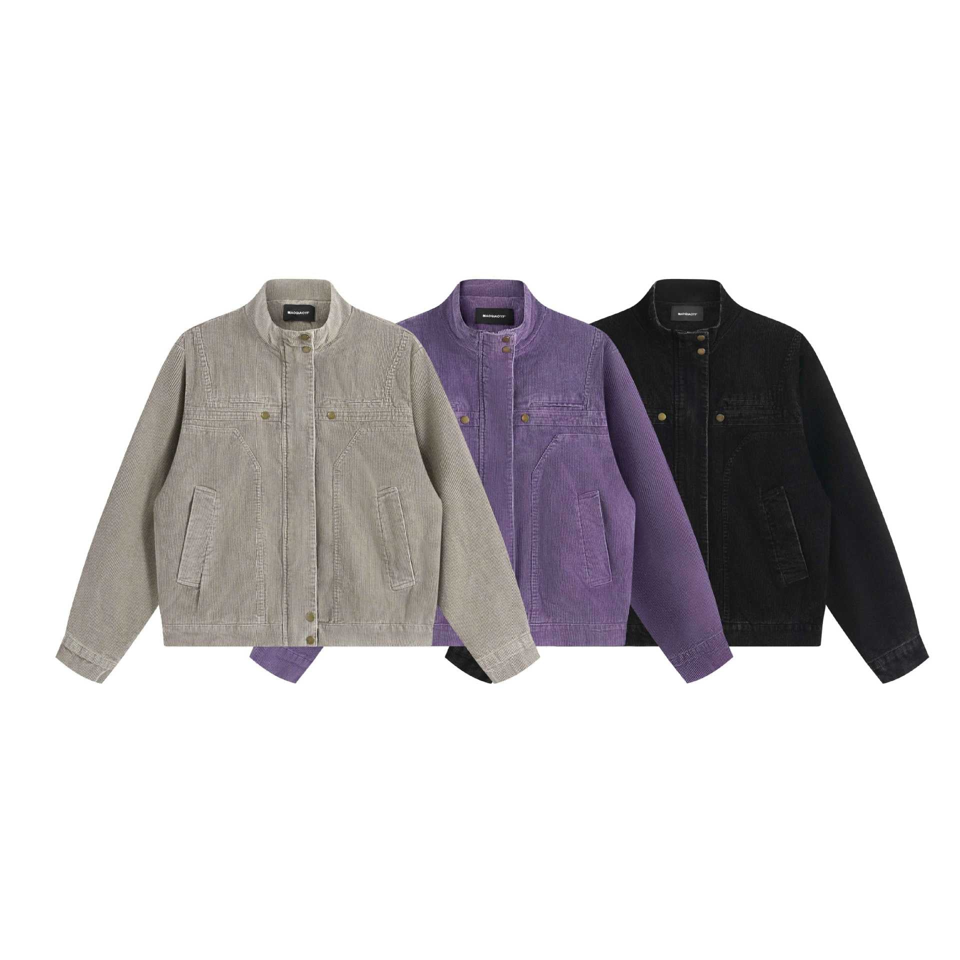Corduroy Jacket for Men Casual Short Workwear Coat