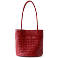 Woven bucket bag single shoulder women's bag