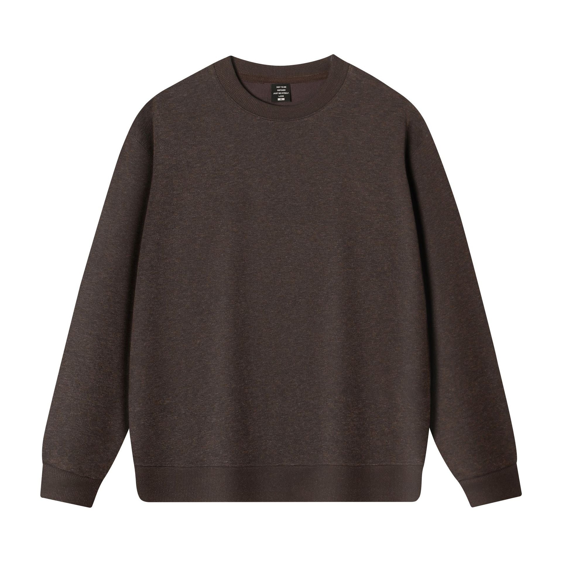 Loose fit crew neck long sleeve sweatshirt